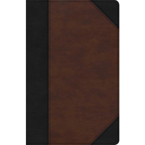 KJV Large Print Personal Size Reference Bible Black/Brown Leathertouch Imitation Leather, Holman Bibles