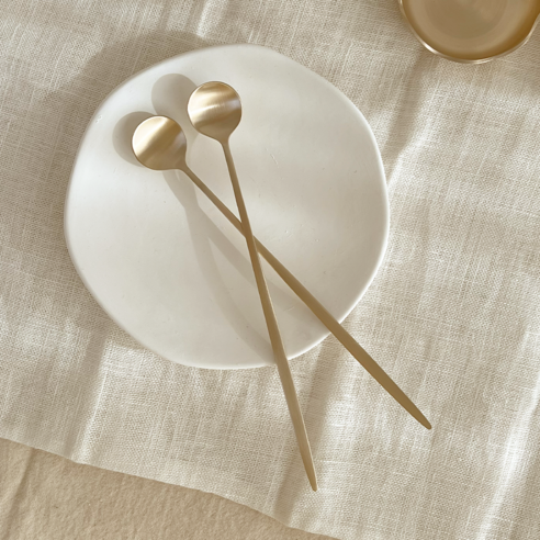 시간을 멈추게 하는 우아함, 놋향 방짜유기 롱 티스푼 머들러