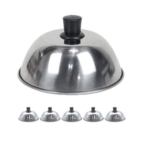 스텐 폭탄계란찜뚜껑 호떡덮개 5개묶음 (130x45mm), 5개