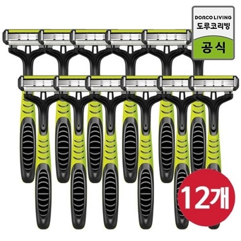 면도기  도루코 페이스4 플러스 휴대용면도기 6p x2 (12개), 1개, 12개