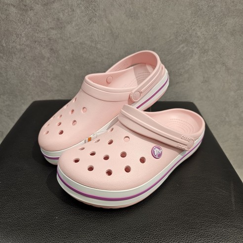 크록스 crocs [정품] 크록밴드 남여공용 클로그 핑크 (11016-6MB)