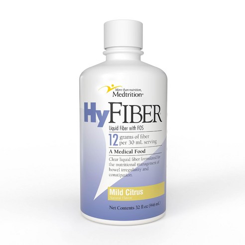 규칙성과 부드러운 대변을 위한 Medtrition HyFiber 일일 액체 섬유소 12g 가용성 섬유소 32fl oz 1병 Medtrition HyFiber Daily Liq, 32 Fl Oz (1 팩) hyevorite Best Top5