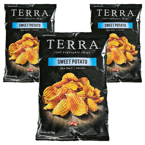 테라칩스 베지터블 칩 스위트 포테이토 씨 솔트, 170g, 3개