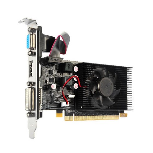 AMD Radeon HD7450 2GB 64 비트 GDDR3 VGA 카드 PCI-E 2.0 하프 높이 그래픽 카드 지원 1U 2U 싱글 슬롯 지원