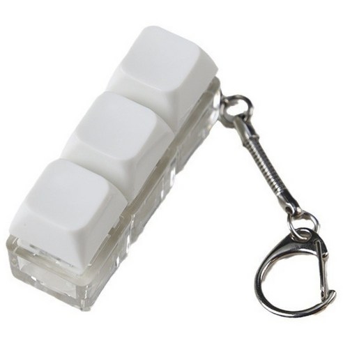 딸깍거리는 쾌감! 내 책상 위 미니 키보드, LED 키캡 키링 사용 후기 키보드키링