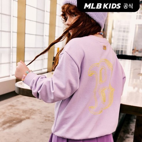 MLB키즈 [23FW] 베이직 빅로고 맨투맨 BOS (L.Lavender) 344051