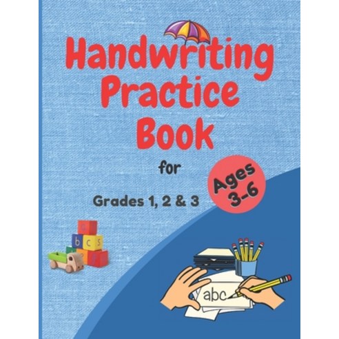 (영문도서) Handwriting writing paper with lines for ABC kids: Handwriting practice paper for kids beginn... Paperback, Independently Published, English, 9798459508116