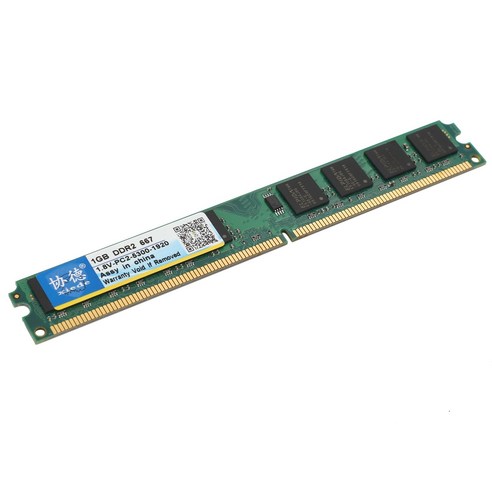 Xiede 데스크탑 컴퓨터 메모리 RAM 모듈 DDR2 667 1GB PC2-5300 240PIN DIMM 667MHz 용 Intel / AMD X010, 보여진 바와 같이, 하나