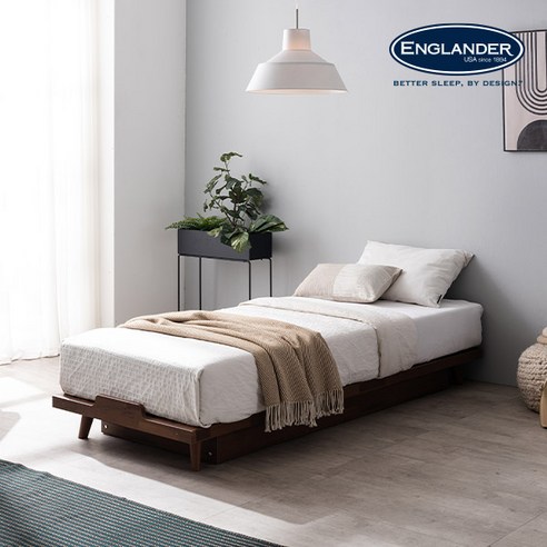 좁은 방에 숨통을 틔워주는 잉글랜더 허그 미니싱글 무헤드 침대