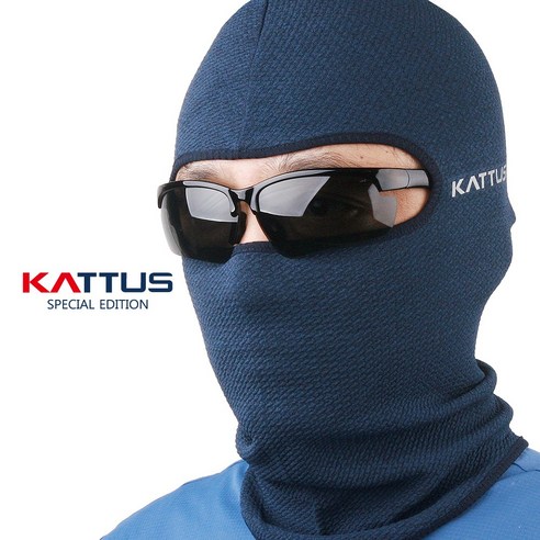 KATTUS 카투스 베스트 춘추용 히트페이스 R차 오토라바이복면 바라클라바 복면 기능성원단사용 슬림형, 네이비, 1개