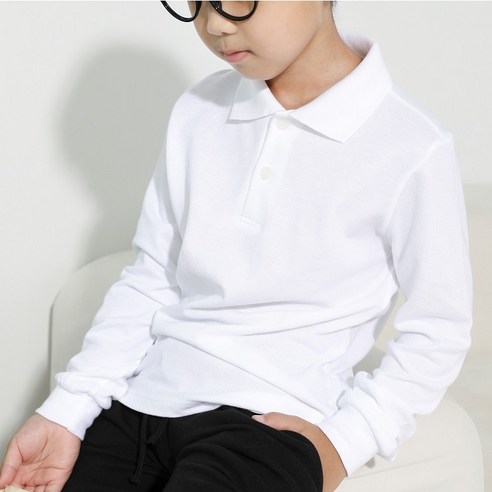추천제품 모찌 아동 주니어 PK원단 흰색 카라티셔츠 – 아이들을 위한 편안한 스타일 소개