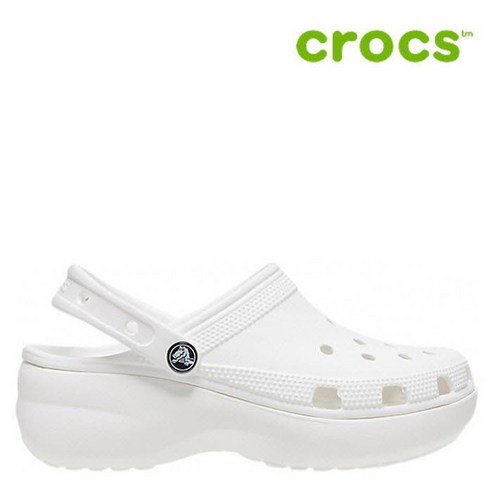 크록스 크록스 샌들 /G48- 206750-100 / Womens Classic Platform Clog White