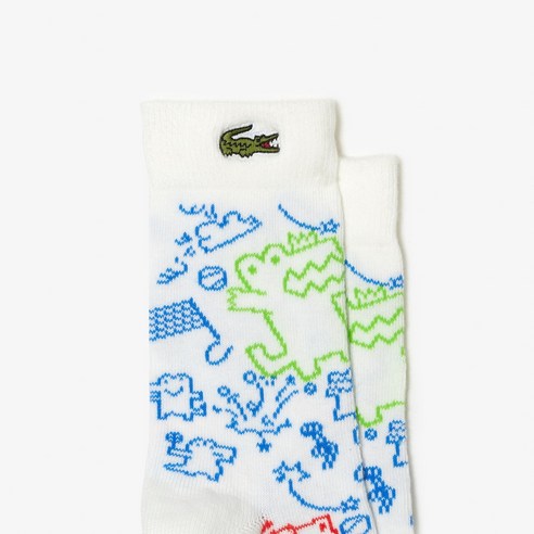 우리 아이 발끝에 깃드는 프랑스 감성, 라코스테 키즈 컬러 티핑 양말 번들