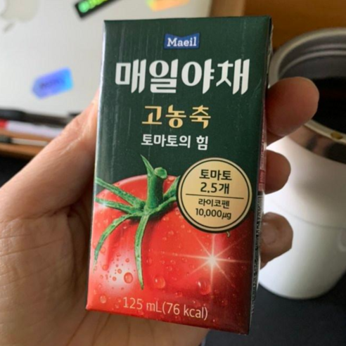 매일유업 매일야채 고농축 토마토의 힘, 125ml, 96개