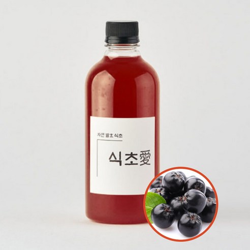 500ml 자연 발효식초100% 무첨가 과일 전통 숙성 사과식초 바나나식초 파인애플식초 아로니아식초 생강식초 다이어트 식초, 3개, 아로니아 비니거