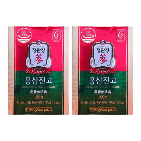 정관장 홍삼진고 100g+따라밴드 머리끈 증정, 100g, 2개
