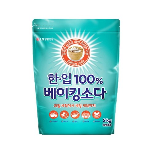 한입 100% 베이킹소다 리필형, 2kg, 1개