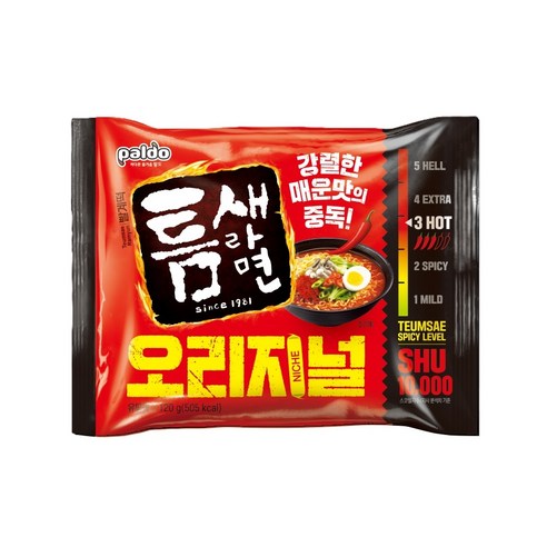 틈새라면 빨계떡 120g