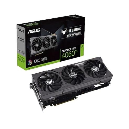 ASUS TUF Gaming 지포스 RTX 4060 Ti O8G OC D6 8GB