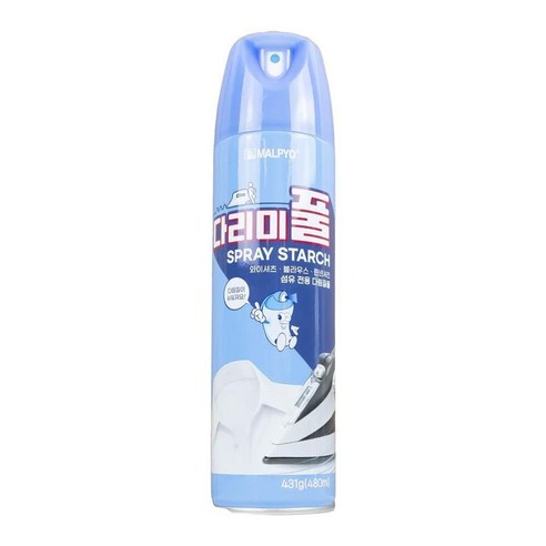 말표 다리미 풀 스프레이 480ml 다림질 아이롱 빳빳함, 1개 다리미스프레이무로