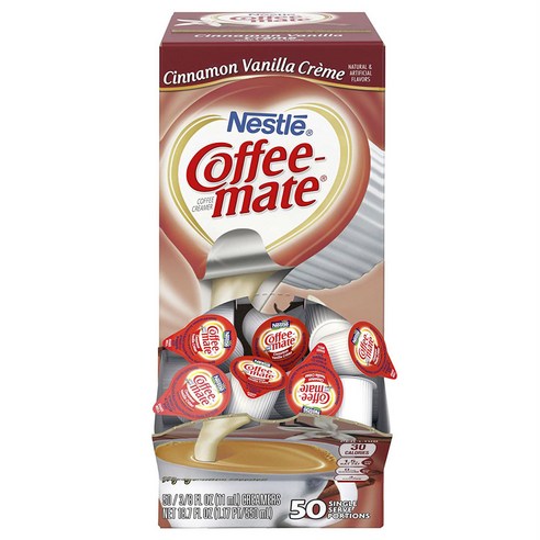 커피메이트 커피 크리머, 시나몬 바닐라 크림, 50개입, 11ml, 50개입