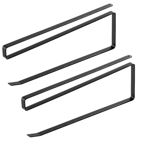 베이직 선반 키친타올걸이 1+1, 블랙