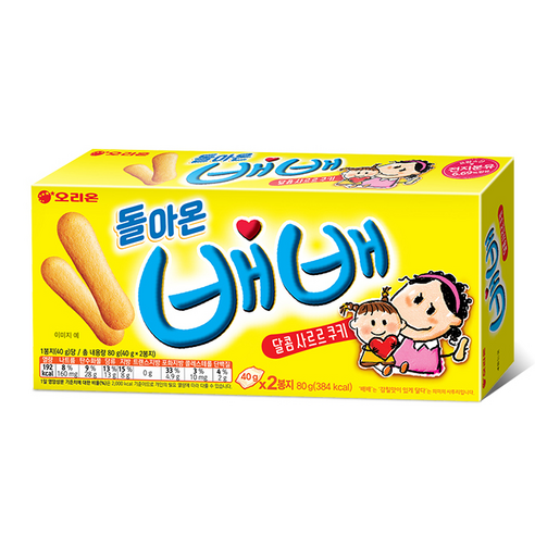 오리온 돌아온 배배, 80g, 228개