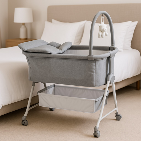 밤낮으로 편안한 육아, 리안 드림콧 아기침대 세트로 시작하세요! 리안드림콧아기침대