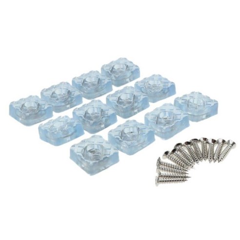 12PACK 투명 가구 패드 가구 피트 활공 슬라이더 의자 테이블 소파 소파 다리 모자 용 카펫 보호기, 스퀘어, 플라스틱