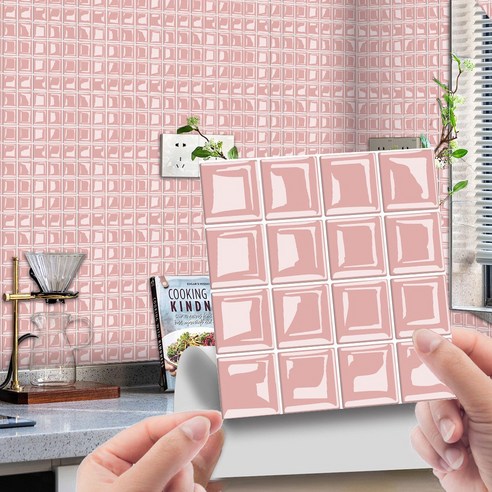OEM 10pc 3D 크리스탈 타일 스티커 DIY 방수 자체 접착 벽, E