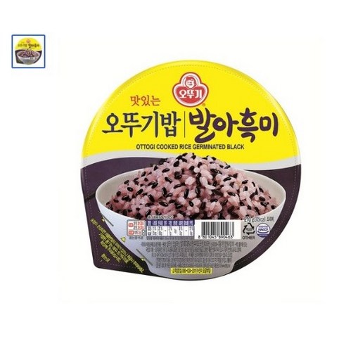 맛있는 오뚜기밥 발아흑미, 210g, 12개 210g × 12개 섬네일