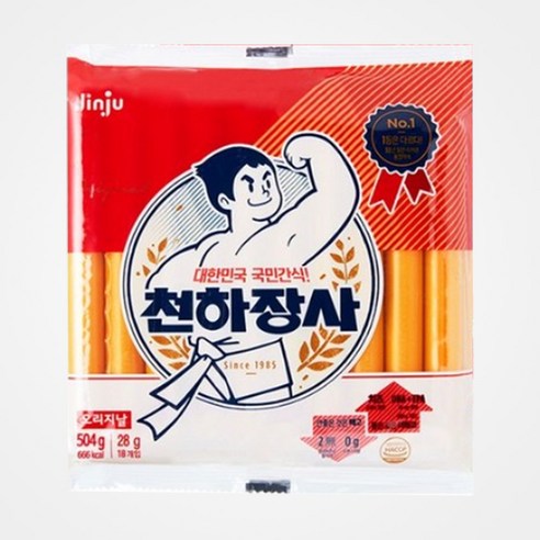 진주햄 천하장사 오리지날 소시지, 504g, 1개