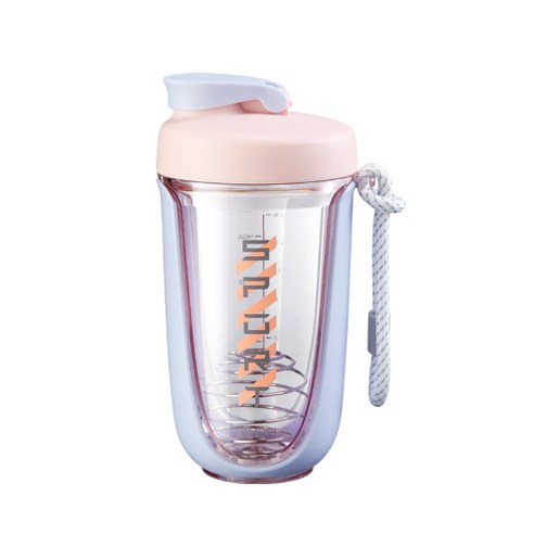 블렌딩 쉐이커 보틀 텀블러 멀티컬러 쉐이크 컵, 보라색, 590ml