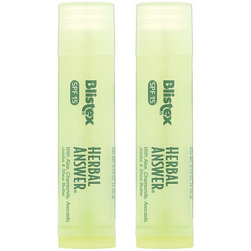 블리스텍스 립 프로텍턴트 SPF15 4.25g, 2개, Herbal Answer