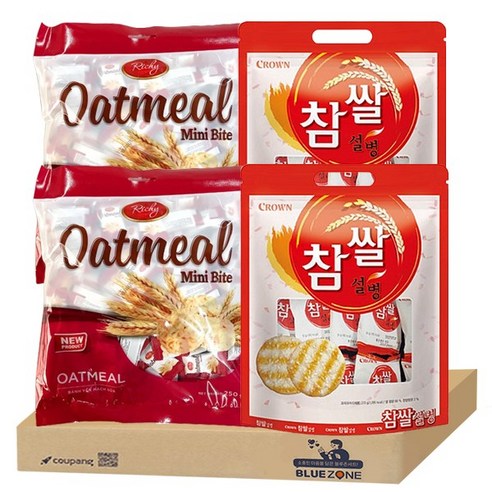 블루존 미니바이트 250g x 2개+참쌀설병 270g x 2개 세트