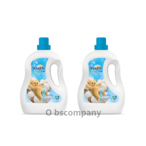 스너글 초고농축 섬유유연제 허거블 코튼 본품, 3.6L, 4개