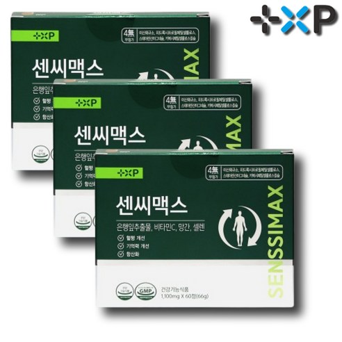 센시맥스 다리 혈행개선 장시간 서서 일하신분에게 도움을주는 은행잎추출물 셀렌 영양제, 4개, 30정