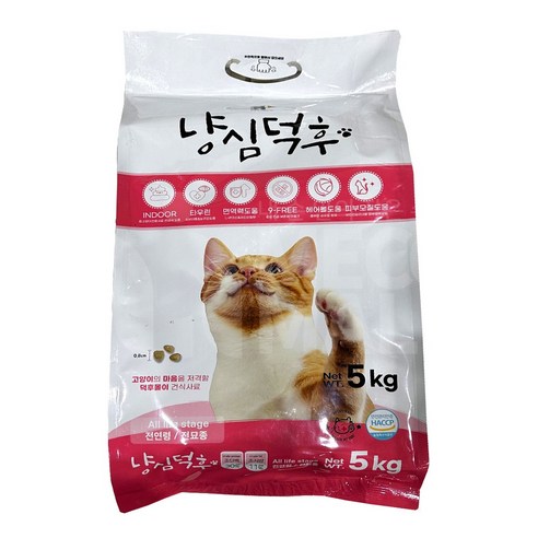 냥심덕후 고단백 고양이 대용량 사료, 5kg, 2개