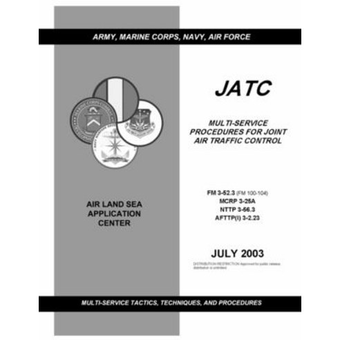 FM 3-52.3 Multi-Service Procedures for Joint Air Traffic Control Paperback, Independently Published, English, 9798734264874