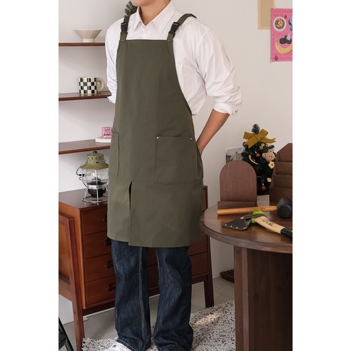 요리와 가사에 편안함과 스타일을 더하는 리빙공감의 다기능적 방수 앞치마