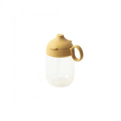 킨토 본보 빨대 머그 260ml, 옐로우, 1개