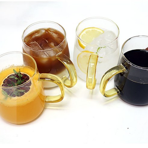 세련되고 실용적인 홈카페를 위한 샤르망 홈카페 투명 내열유리컵