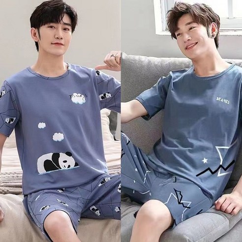 "잠 못 이루는 밤, 땀 때문에 찝찝하셨나요? 시원하고 편안한 여름밤을 위한 솔루션!" 남자파자마