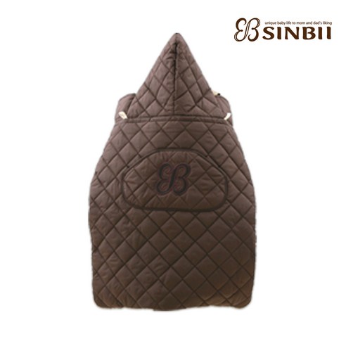 신비아이 아기띠워머 겨울용 방한용, 더블핏_브라운, 브라운
