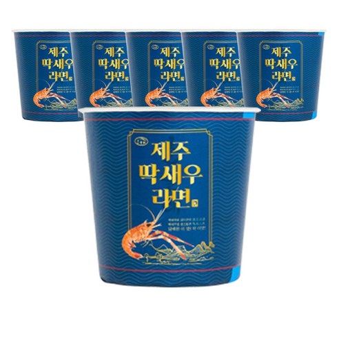 한올레 제주 딱새우 라면 68g, 6개