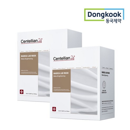 [센텔리안24] 마데카 랩 멜라 브라이트닝 마스크 20매 X 2개, 상세 설명 참조 센텔리안24마스크팩