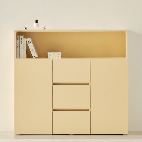 룸앤디 모노 더높은 서랍수납장 1200(상부오픈형), 화이트