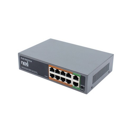 PoE 스위칭 허브 (96W) POE 8포트 LAN 2포트 100mbps NX661