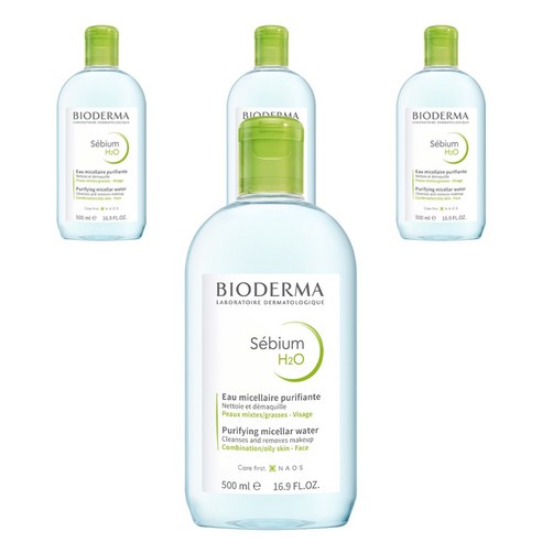 바이오더마 세비엄 H2O, 500ml, 4개