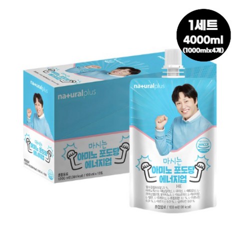 내츄럴플러스 마시는 아미노 포도당 에너지업 10p, 100ml, 40개